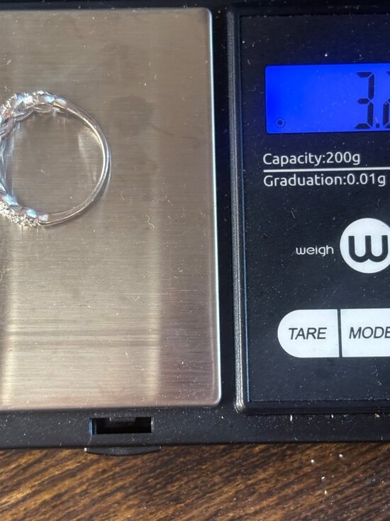 VTG Sterling Silver 925 Cubic Zirconia Interwoven Design Ring Size 5.75